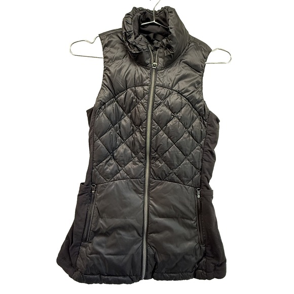 Lululemon Down for a Run Vest Black Goose Diamond Quilted Puffer Run Jacket 6 - Picture 2 of 12